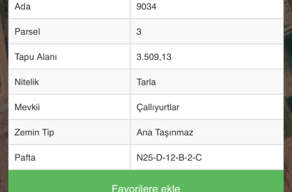 Satılık Kuvanlık da Tarla Döşemealtı Antalya